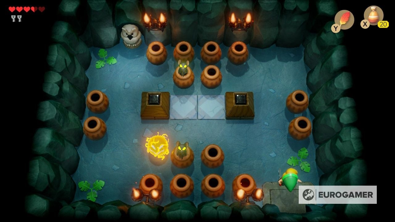 Zelda Link's Awakening Bottle Grotto dungeon explained, how to beat